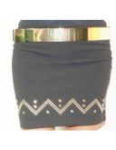 Saia bandage com apliques