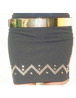 Saia bandage com apliques